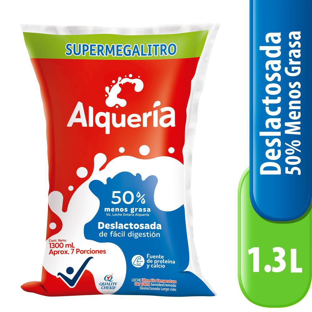Leche ALQUERIA deslactosada bolsa (1300 ml)