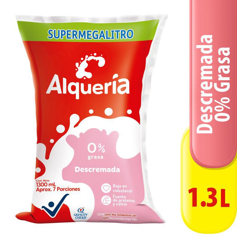 Leche ALQUERIA descremada bolsa (1300 ml)