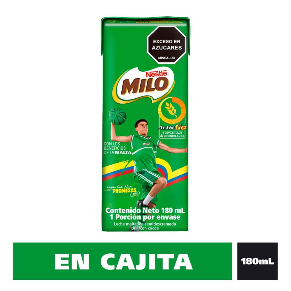 Leche malteada MILO en cajita (180 ml)