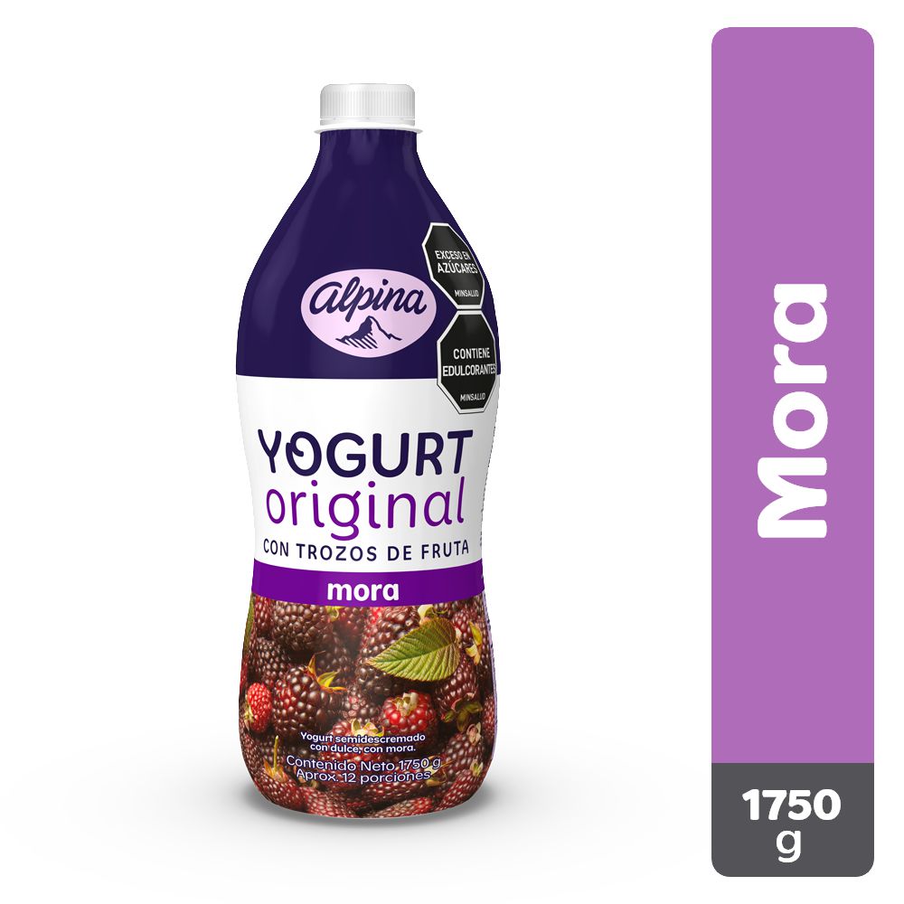 Yogurt ALPINA original mora botella (1750 gr)