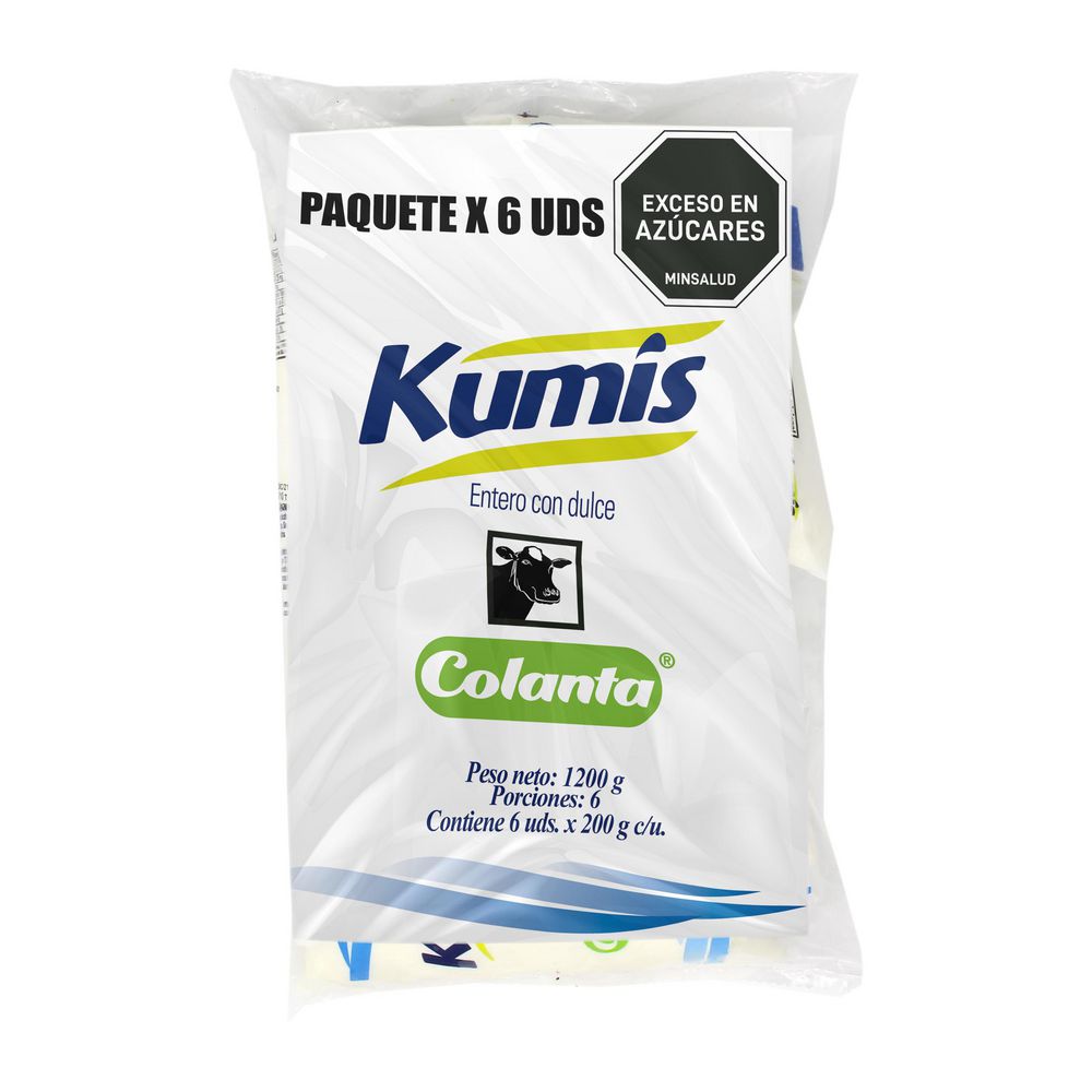 Kumis COLANTA entero con dulce x6und (1137.721 ml)