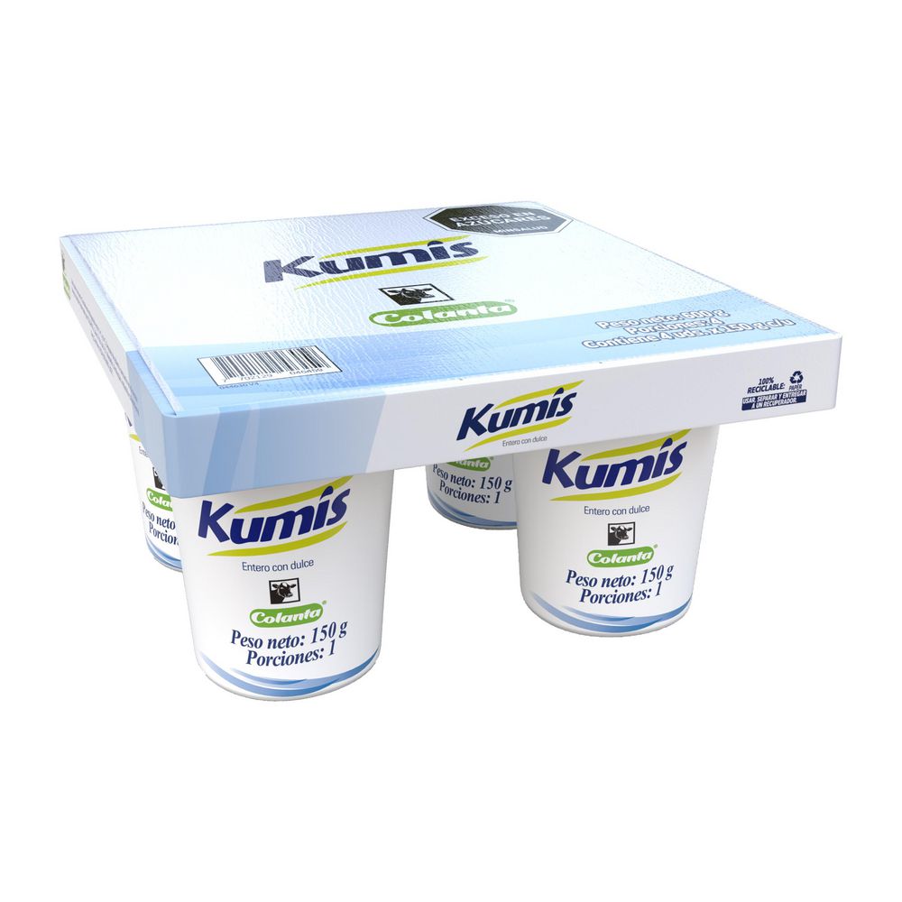 Kumis COLANTA entero x4und (600 gr)