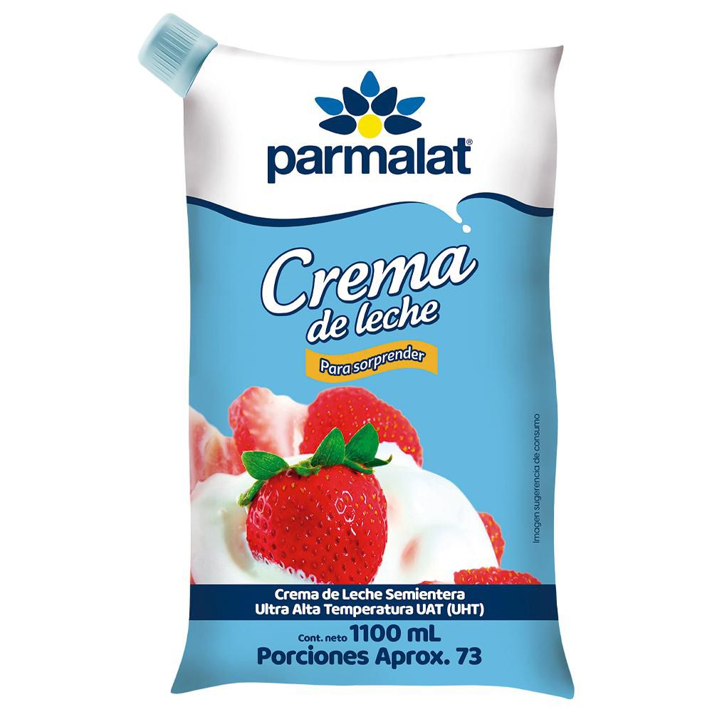 Crema de leche PARMALAT en bolsa (1100 gr)