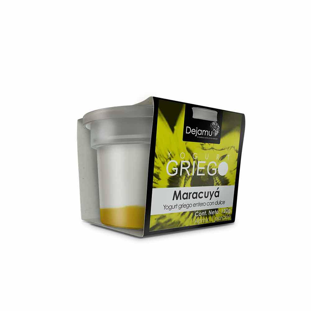 Yogurt griego DEJAMU sabor a maracuyá (112.5 ml)