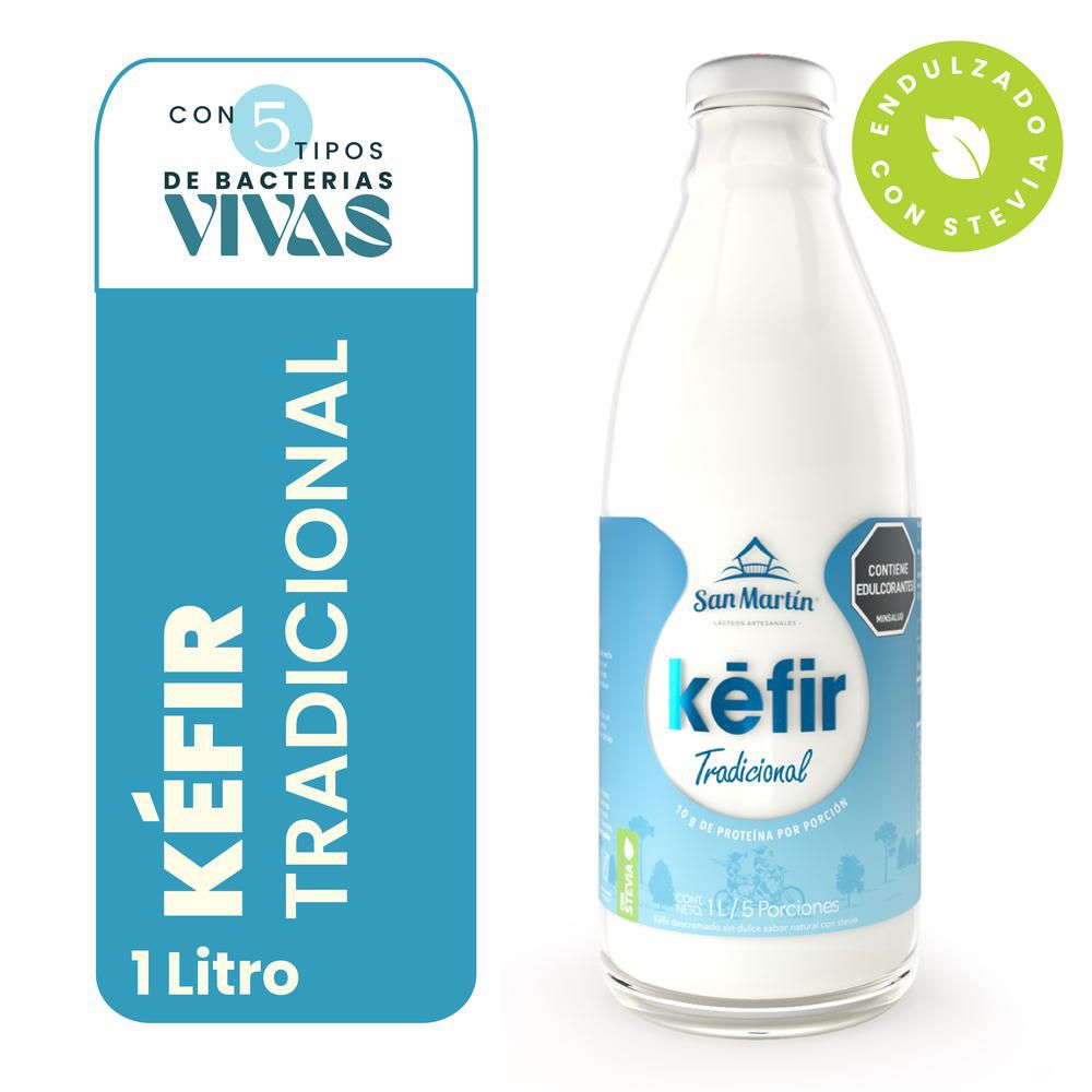 Kéfir SAN MARTIN tradicional endulzado con stevia (962 ml)