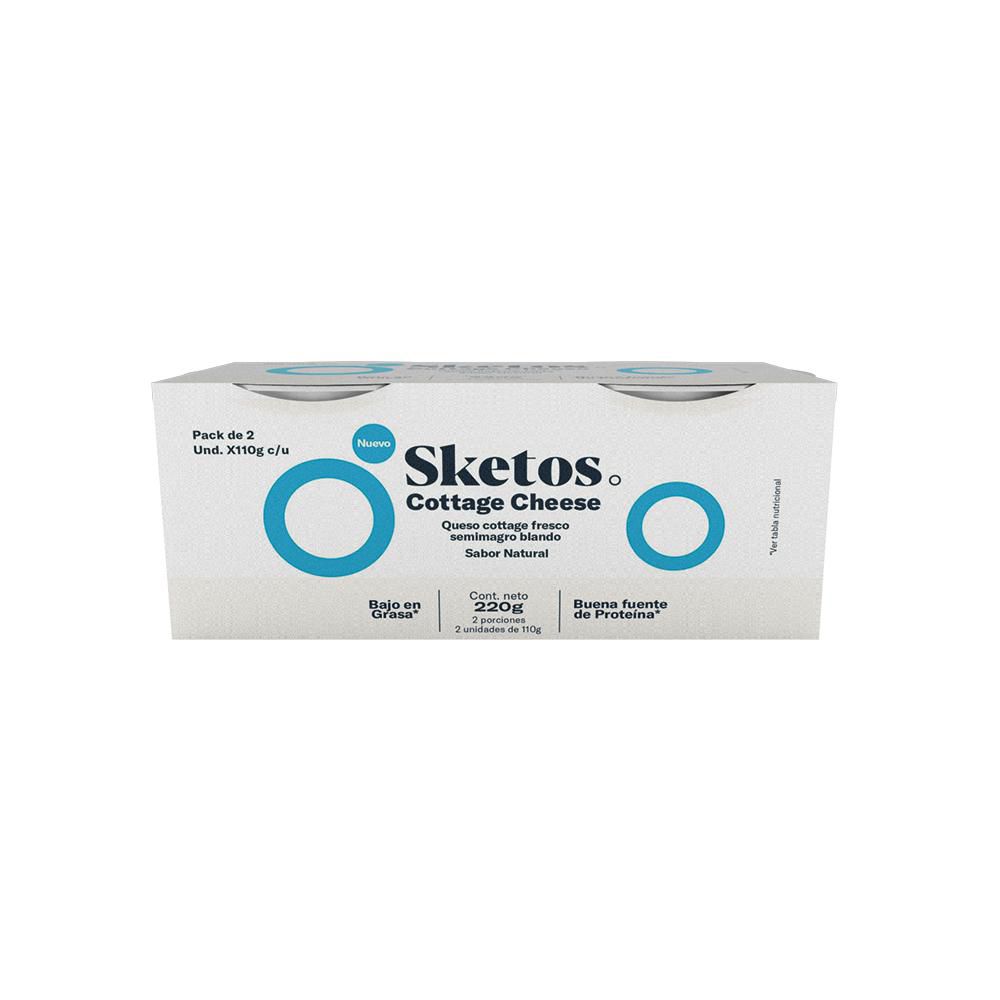 Queso cottage SKETOS fresco sabor natural (220 gr)