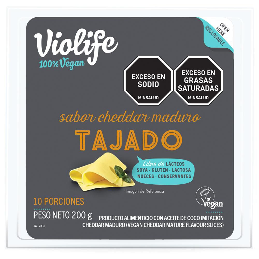 Alim Base Coco Imitac Cheddar Tajado  Violife 200  gr