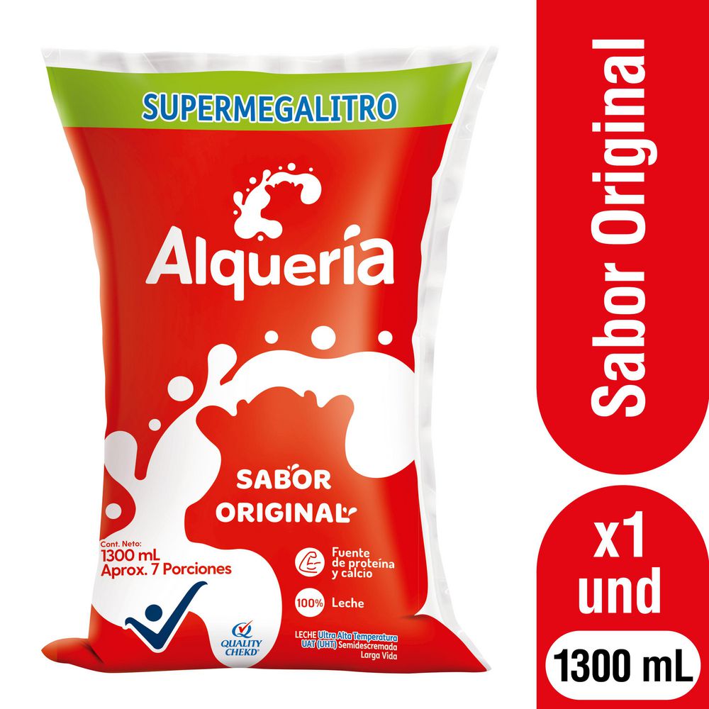 Leche sabor original ALQUERIA unidad (1300 ml)