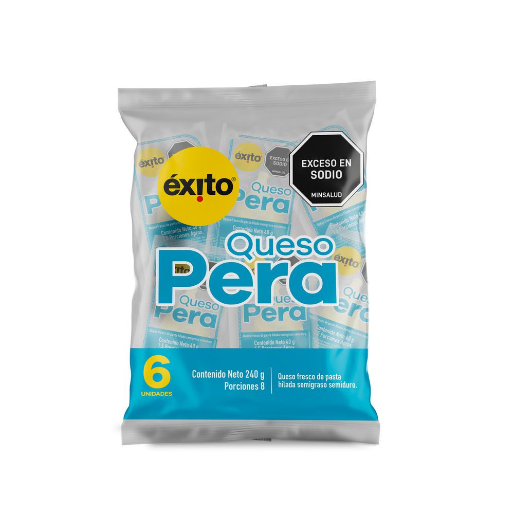 Queso pera EXITO MARCA PROPIA semidescremado x8und (240  gr)