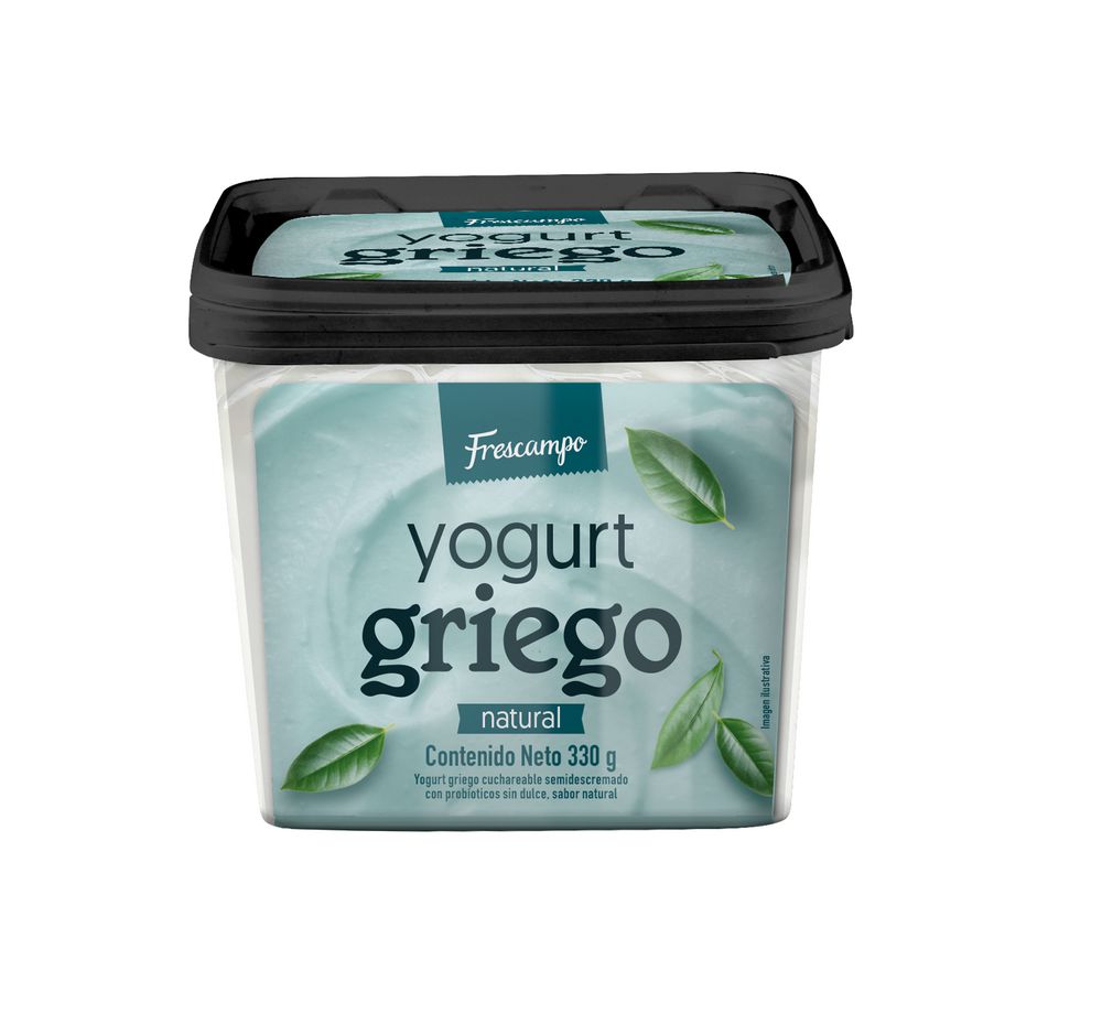 Yogurt griego FRESCAMPO natural (330  gr)