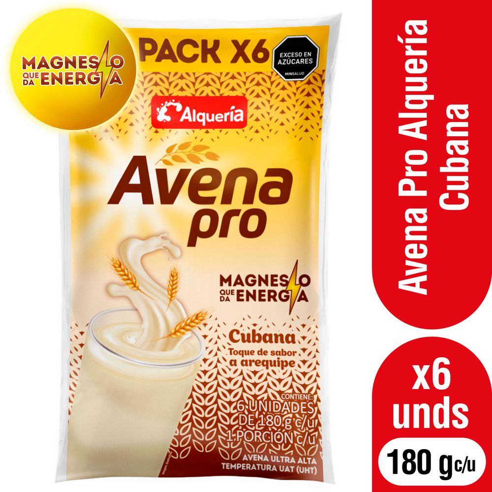 Avena Pro ALQUERIA cubana bolsa x6und (1080 gr)
