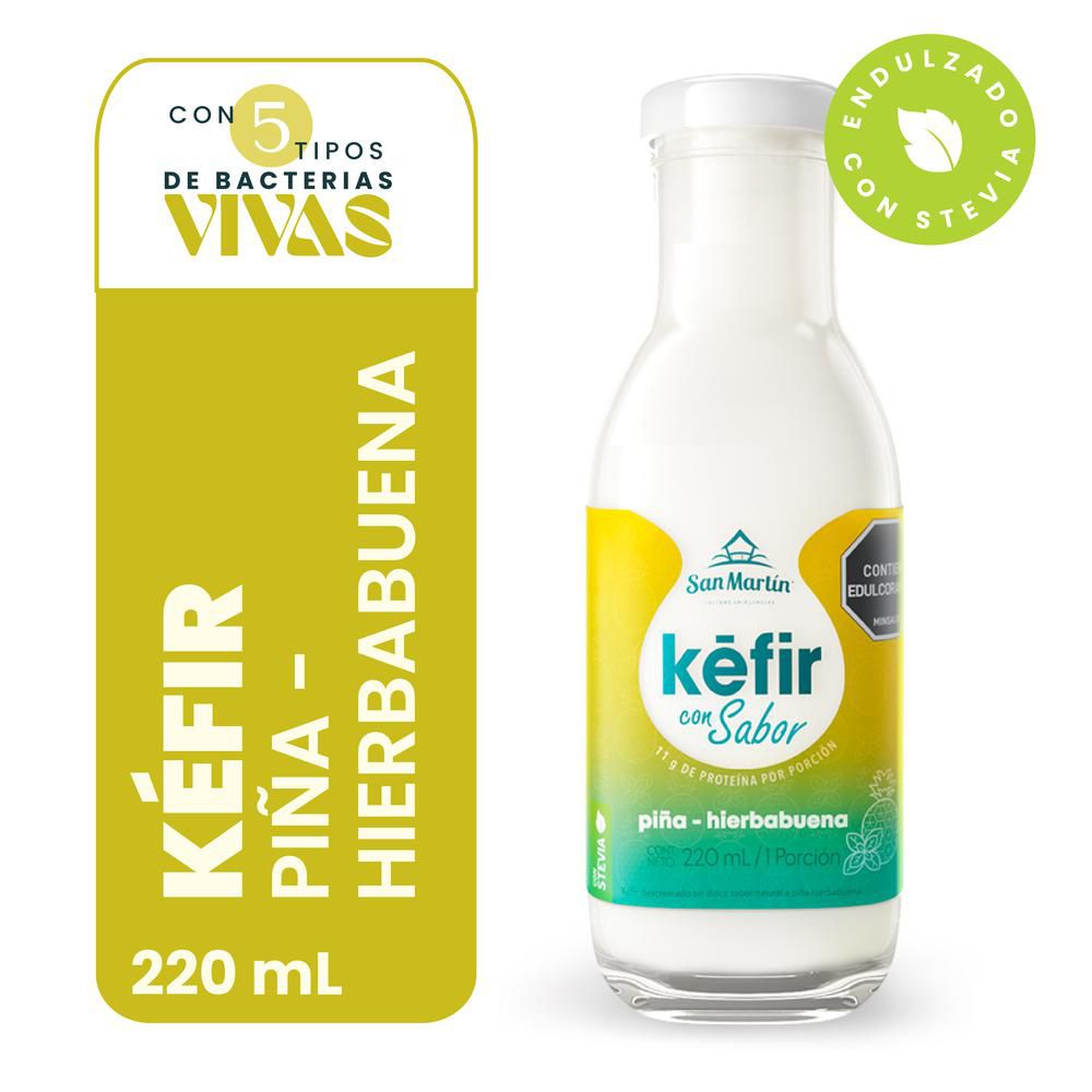 Kéfir SAN MARTIN piña hierbabuena (220 ml)