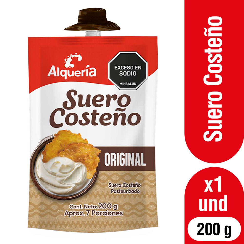 Suero costeño ALQUERIA original pasteurizado (200 gr)