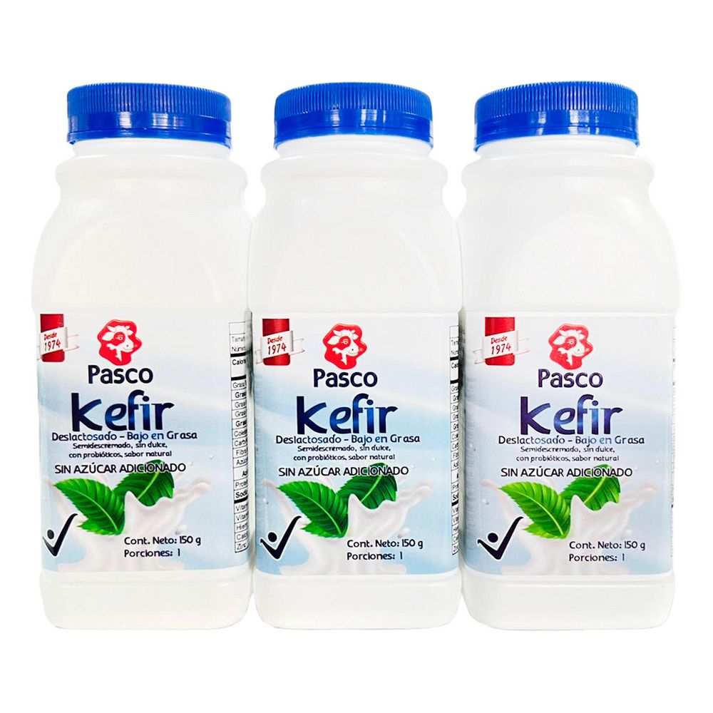 Kefir PASCO deslactosado bajo grasa sin dulce (450 gr)