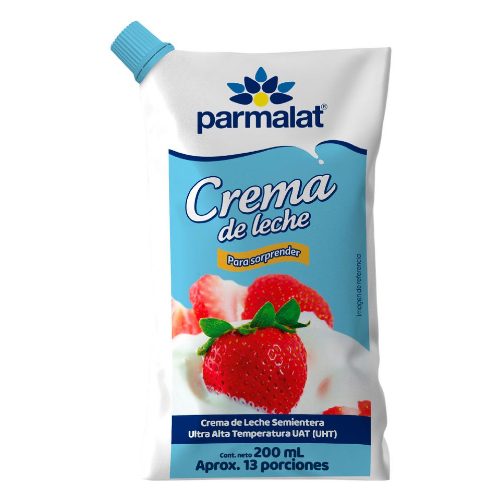 Crema de leche PARMALAT semientera uht (200 ml)