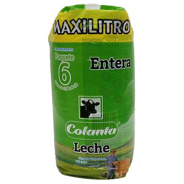 Leche COLANTA entera x6und (6600 ml)