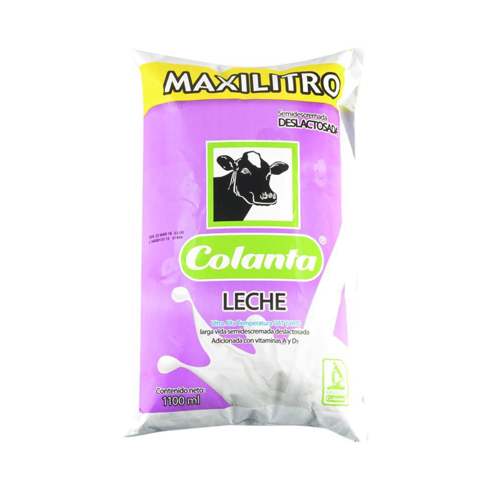 Leche deslactosada COLANTA semidescremada (1100 ml)