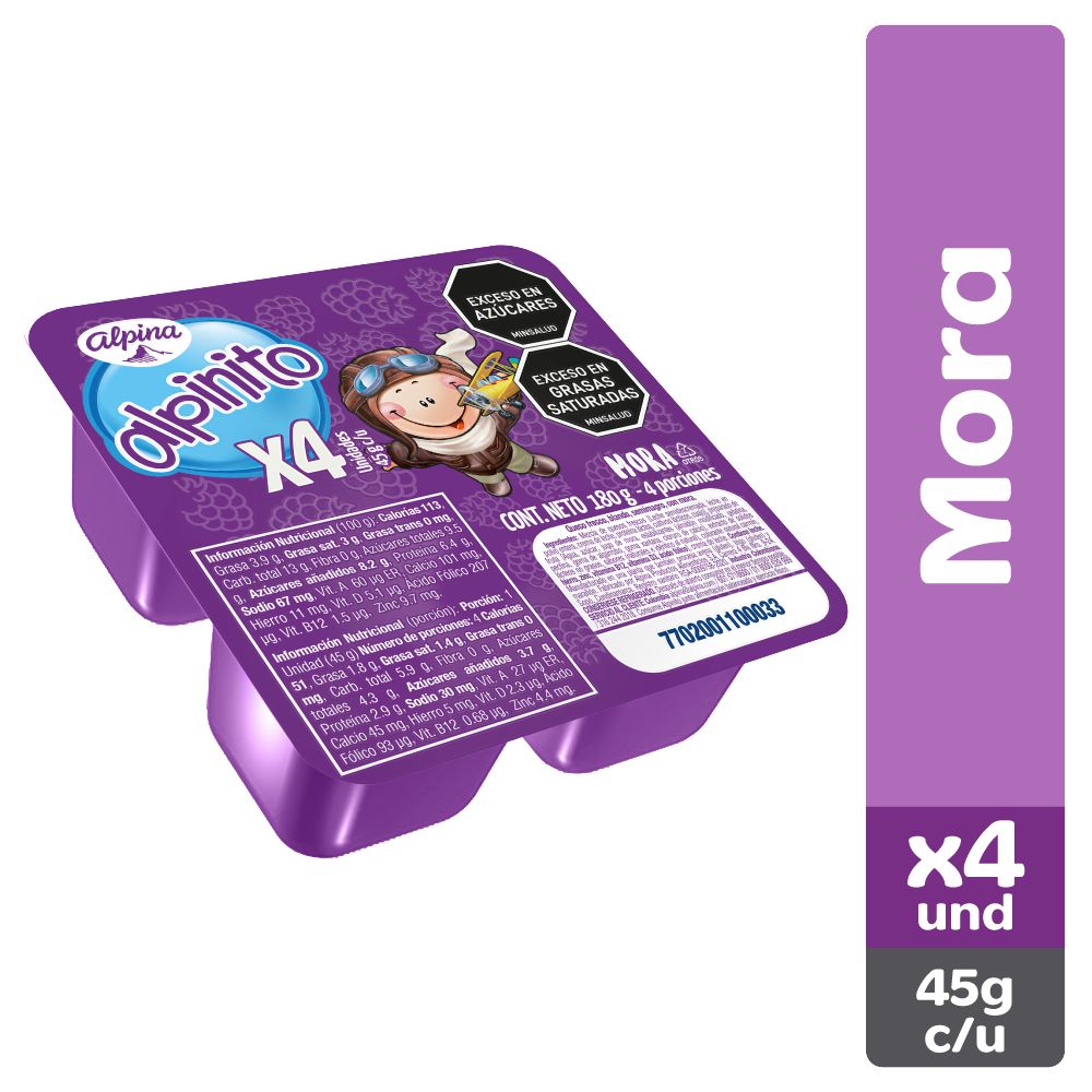 MORA X45 GRS FOURPACK ALPINITO 180 gr