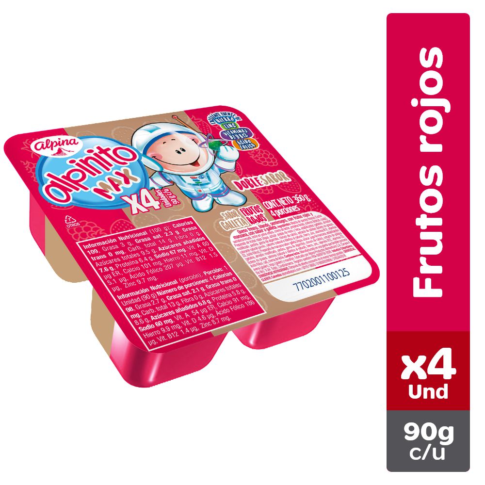 FRU ROJ/GALLETA FOURP ALPINITO 360 gr