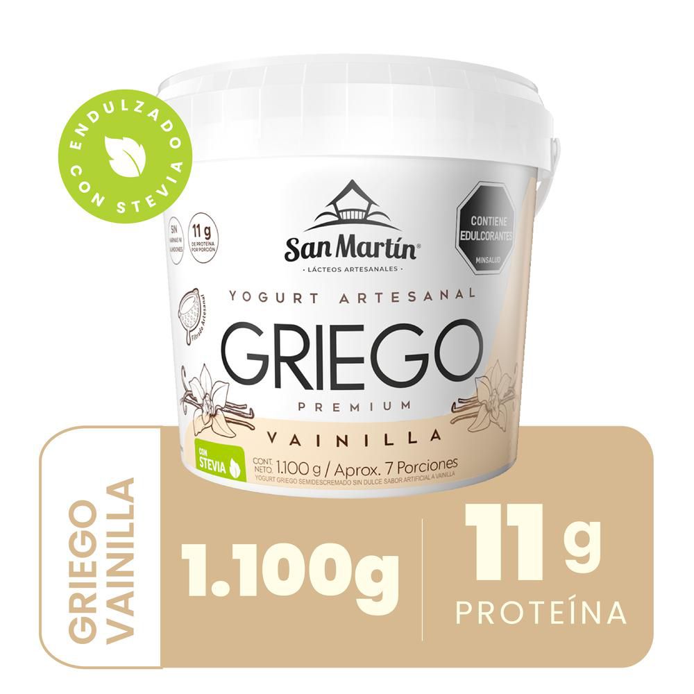 Yogurt griego SAN MARTIN premium vainilla (1048 ml)