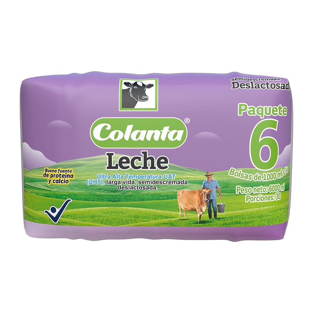 Leche deslactosada COLANTA x6und (6000 ml)