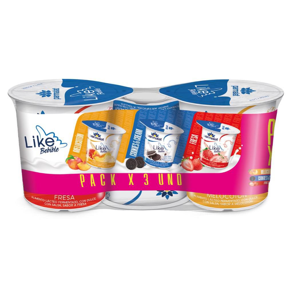 Alimento lácteo PARMALAT like bebible melocotón (3 UNIDAD)