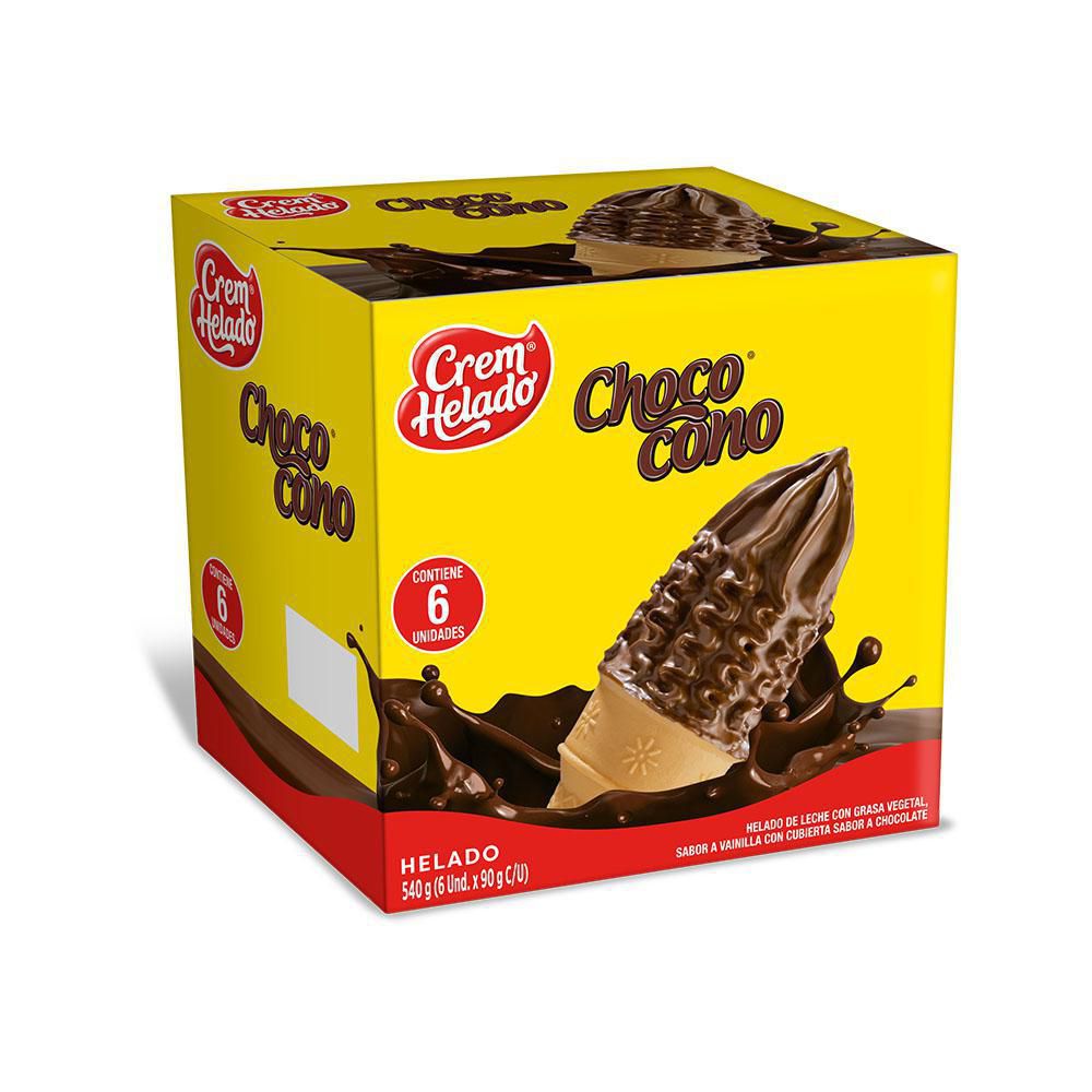 Chococono CREM HELADO vainilla con cobertura chocolate (540 gr)