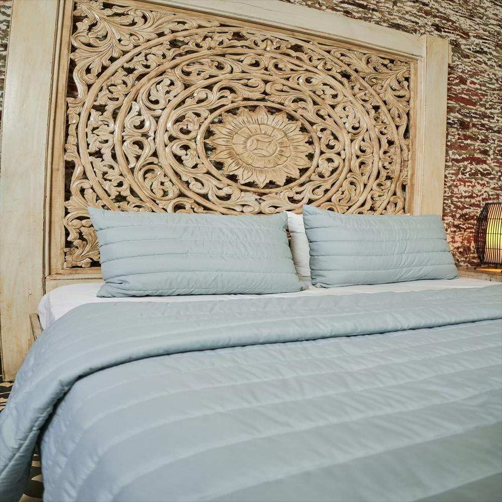 Cubrelecho Sencillo (100X190) Doblefaz Gris img #2