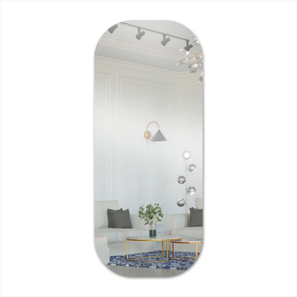 Espejo Acrílico Decorativo Ovalado 40X90 Cm Estilo Moderno