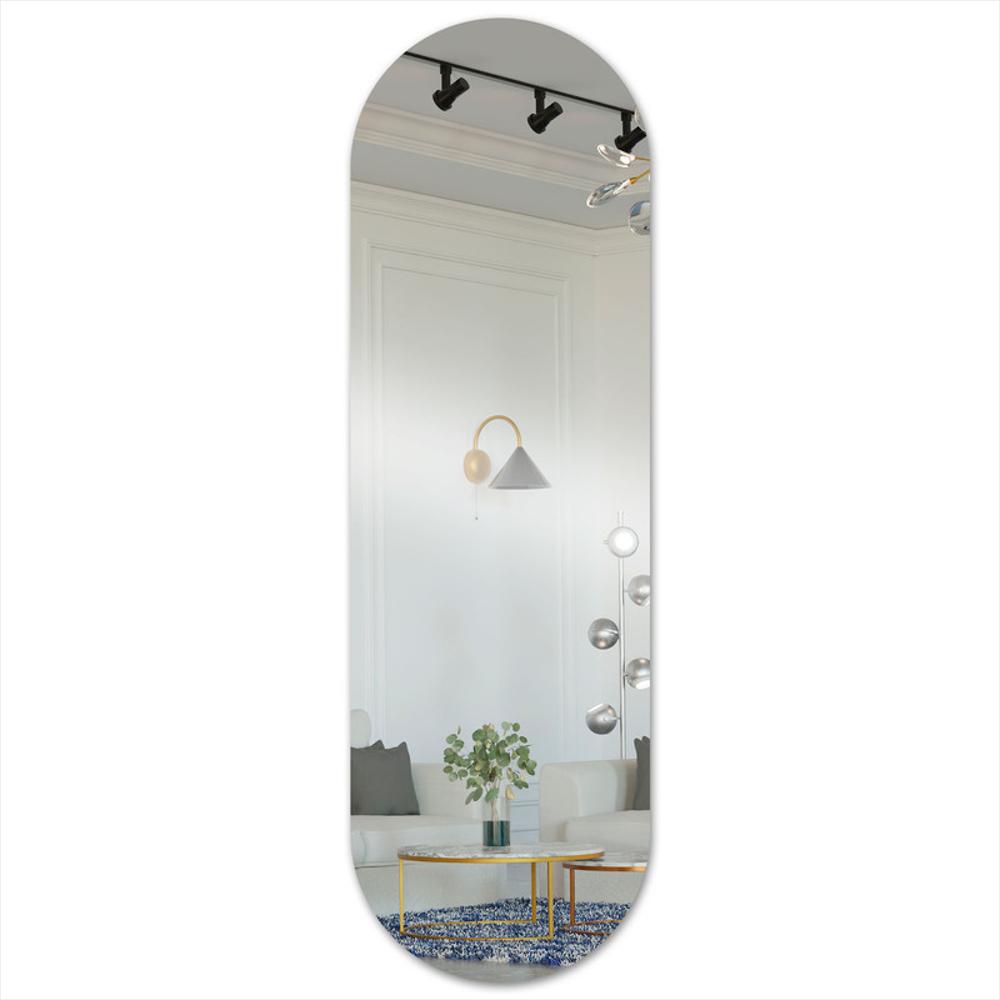 Espejo Acrílico Cuerpo Completo 50X150 Cm Ovalado Para Pared