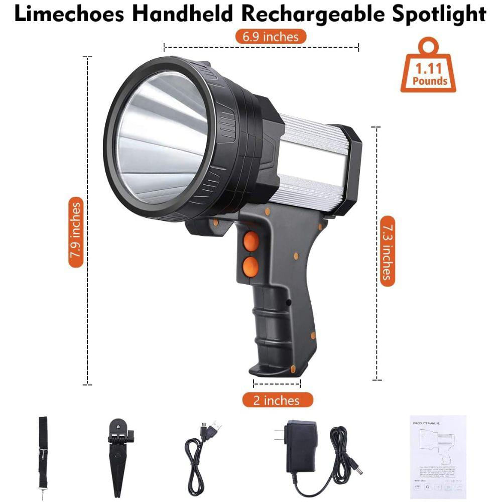 Linterna De Mano Recargable Grande Ipx 4 img #4