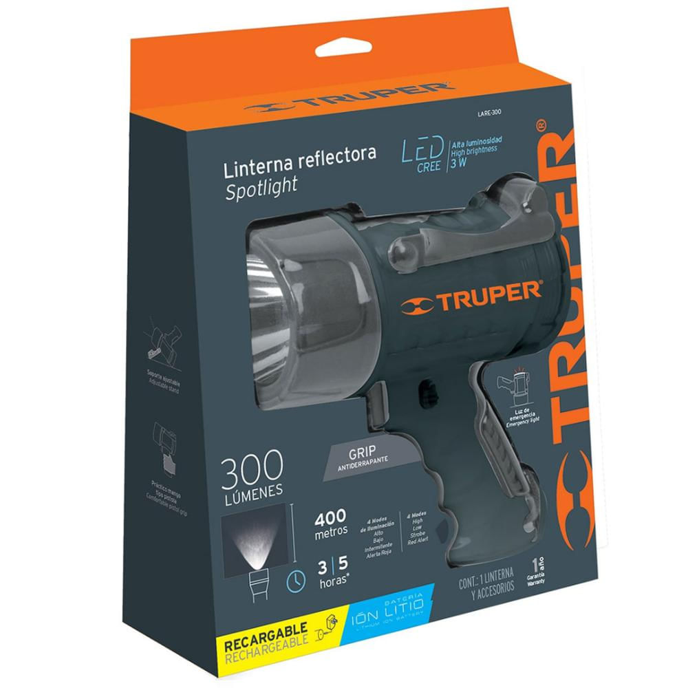 Linterna Reflectora Leds 300Lm Truper img #5