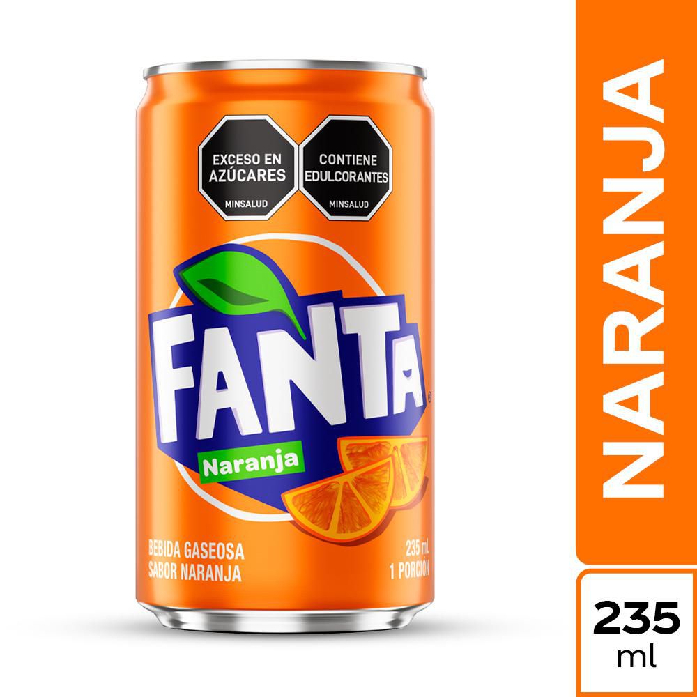 Gaseosa FANTA naranja lata (235 ml)