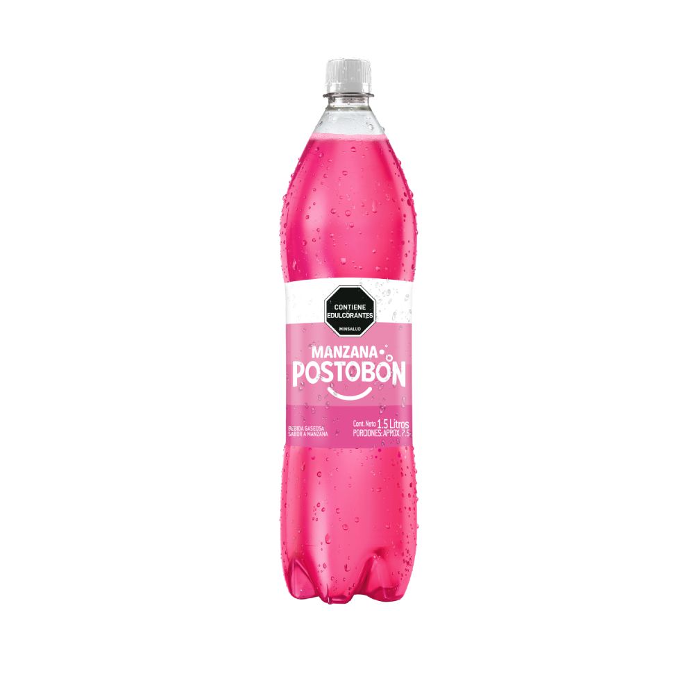 Gaseosa POSTOBON manzana sin azúcar botella (1500 ml)