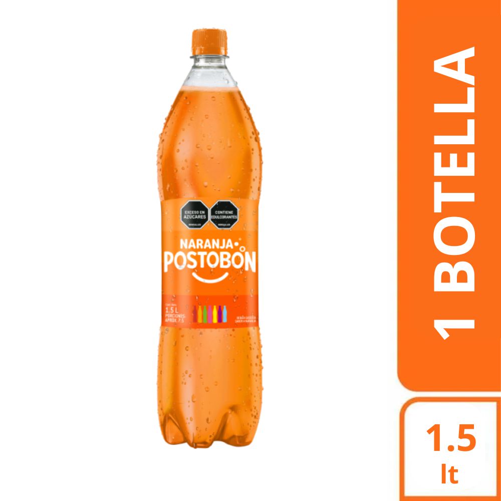Gaseosa POSTOBON naranja botella (1500 ml)