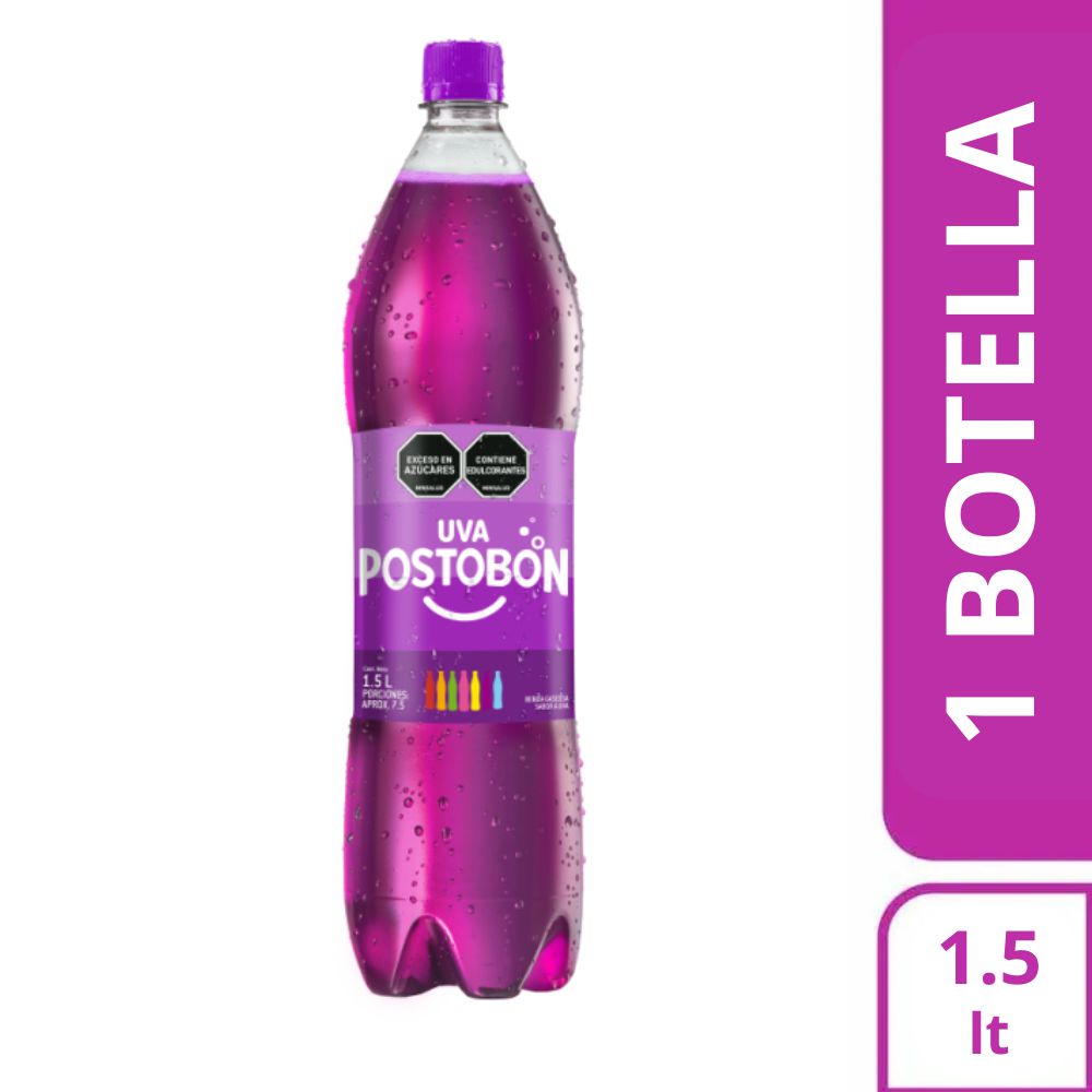 Gaseosa POSTOBON uva botella (1500 ml)