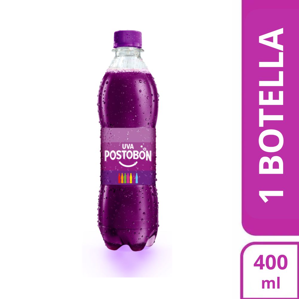 Gaseosa POSTOBON uva botella (400 ml)