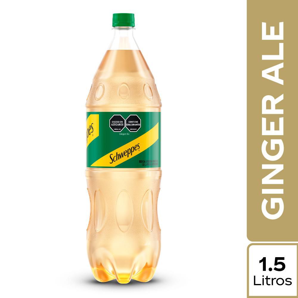 Gaseosa SCHWEPPES ginger ale botella vidrio (1500 ml)