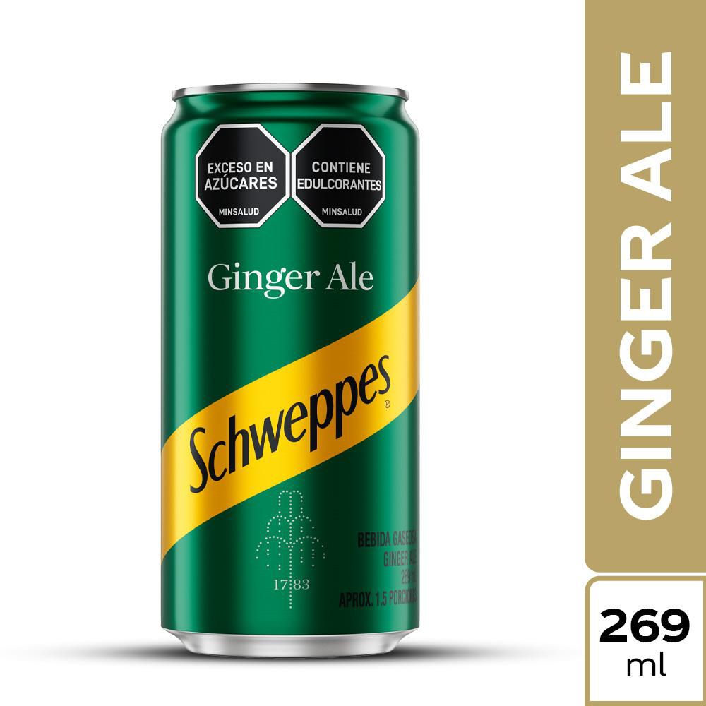 Gaseosa SCHWEPPES ginger ale lata (269 ml)