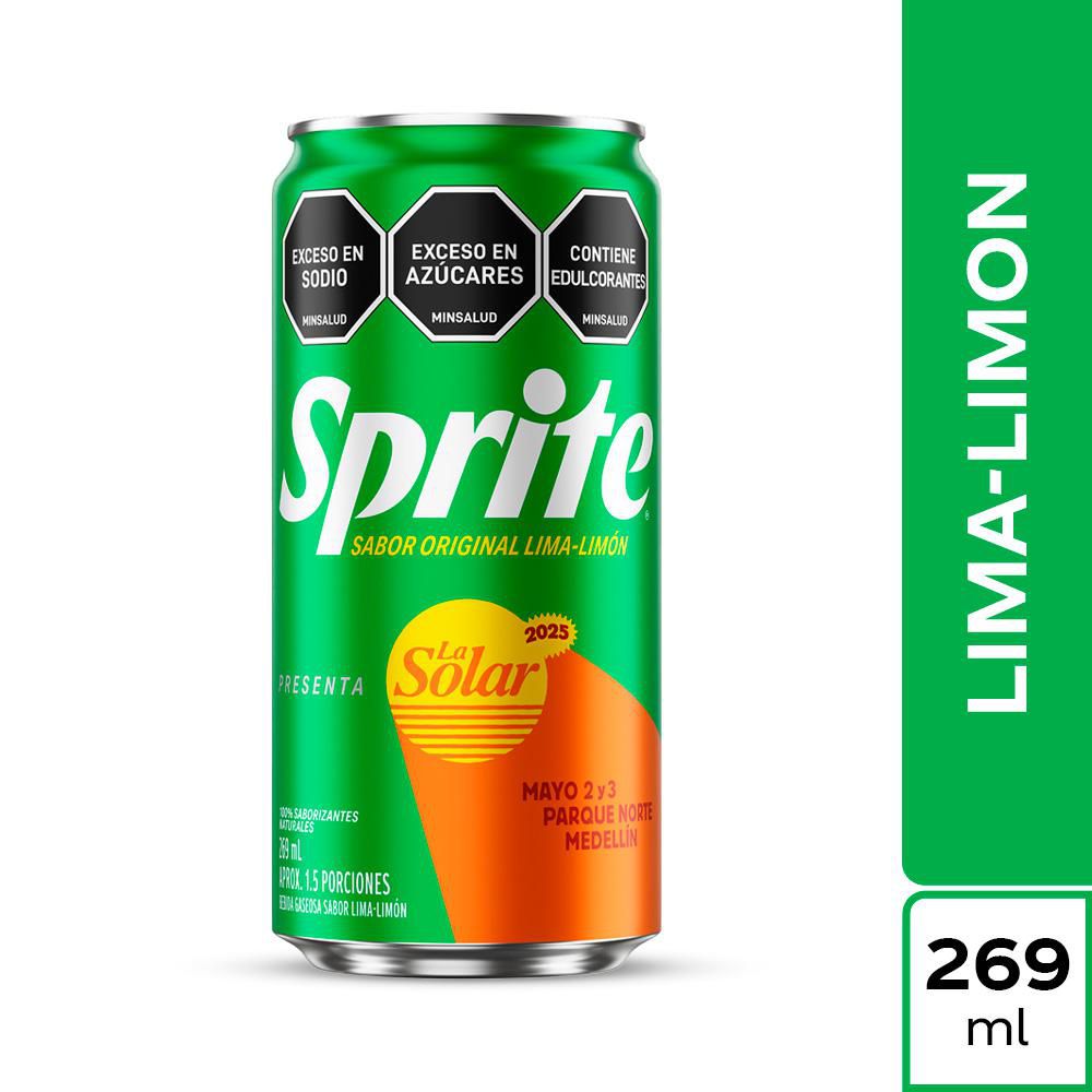 Gaseosa SPRITE lima limón (269 ml)