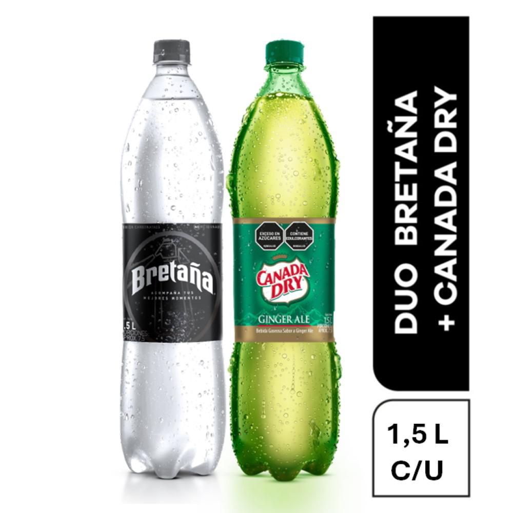 Soda BRETANA 1.5lt + Canada Dry 1.5lt (3000 ml)