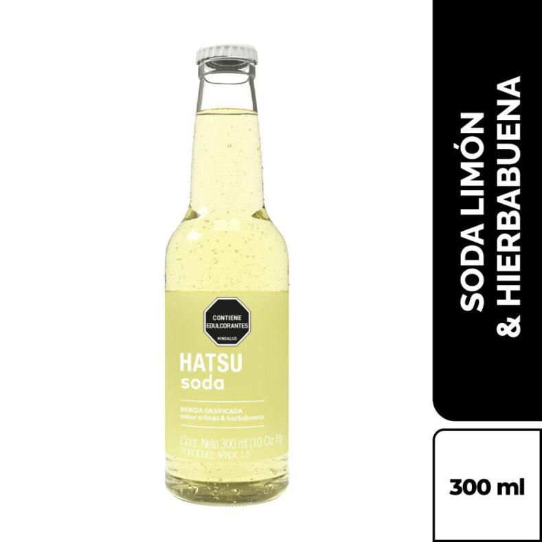 Soda HATSU limón y hierbabuena (300 ml)