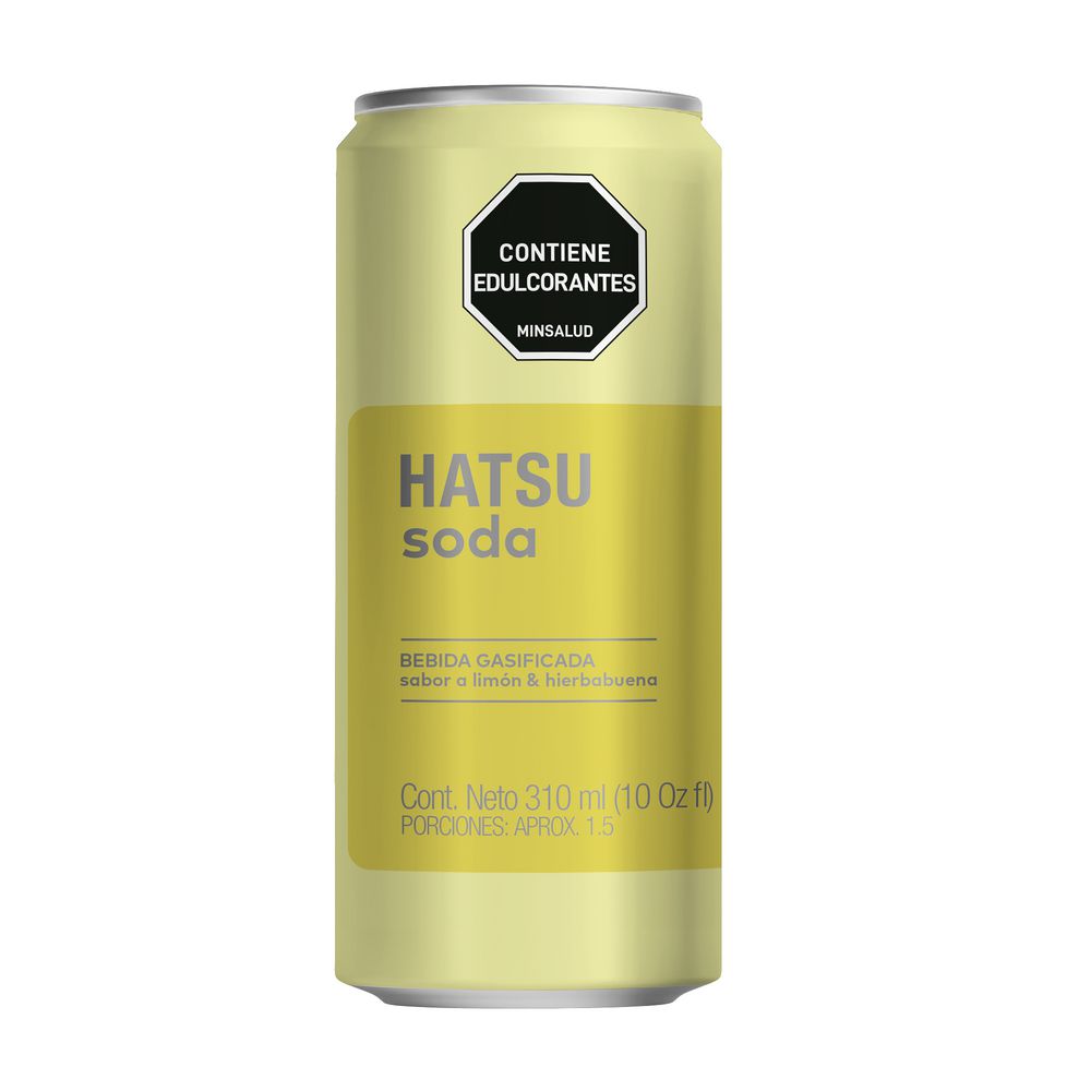 Soda HATSU limón y hierbabuena (310 ml)