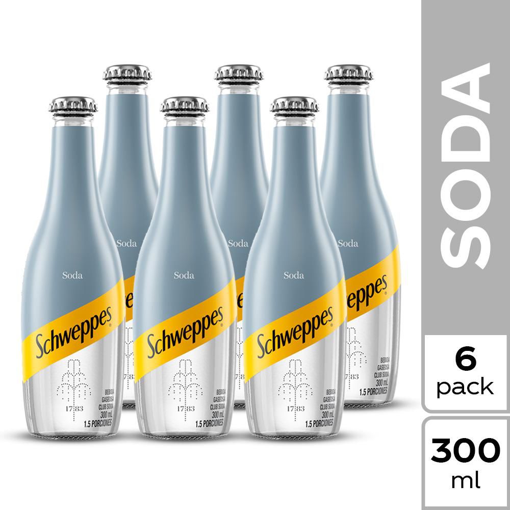 Soda SCHWEPPES x6und 300ml (1800 ml)