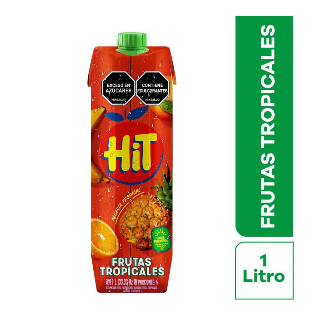 Refresco HIT frutas tropicales caja (1000  ml)