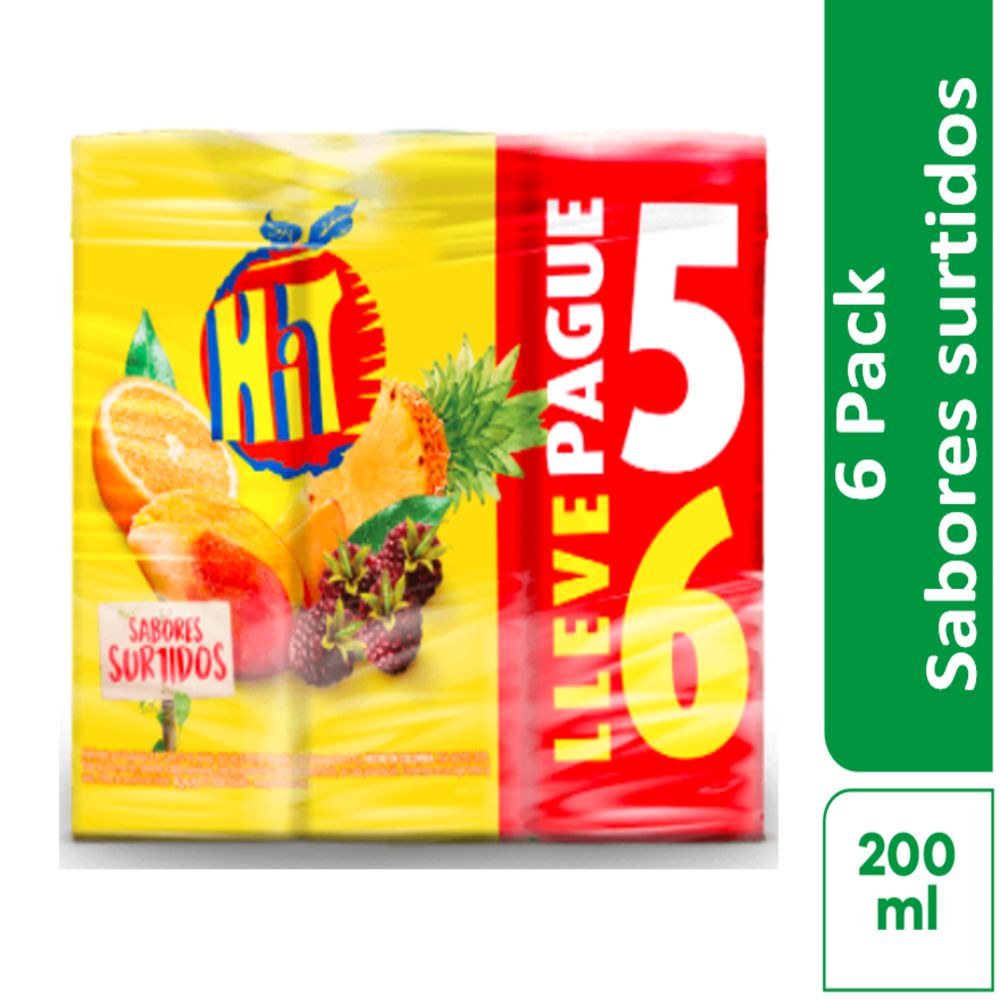 Refresco HIT surtido caja x6und (1000  ml)