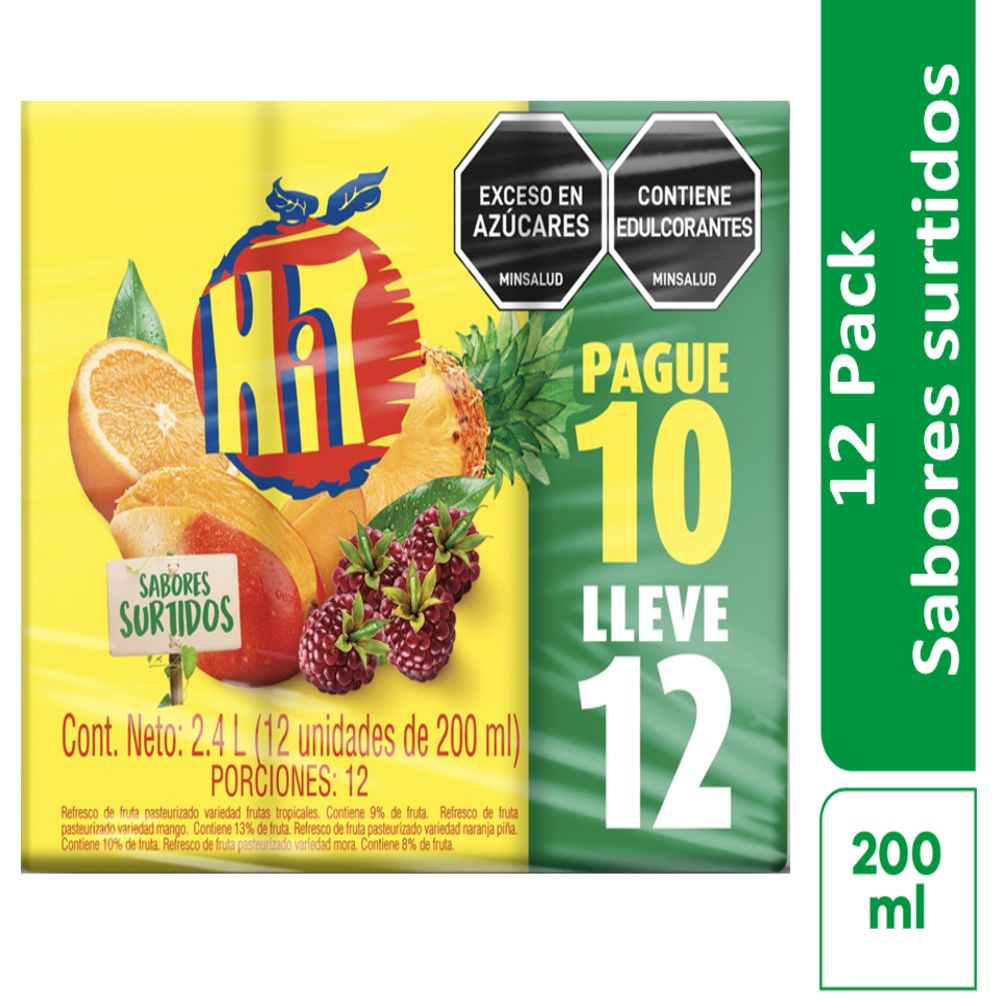 Refresco HIT surtido caja x12und (2000  ml)