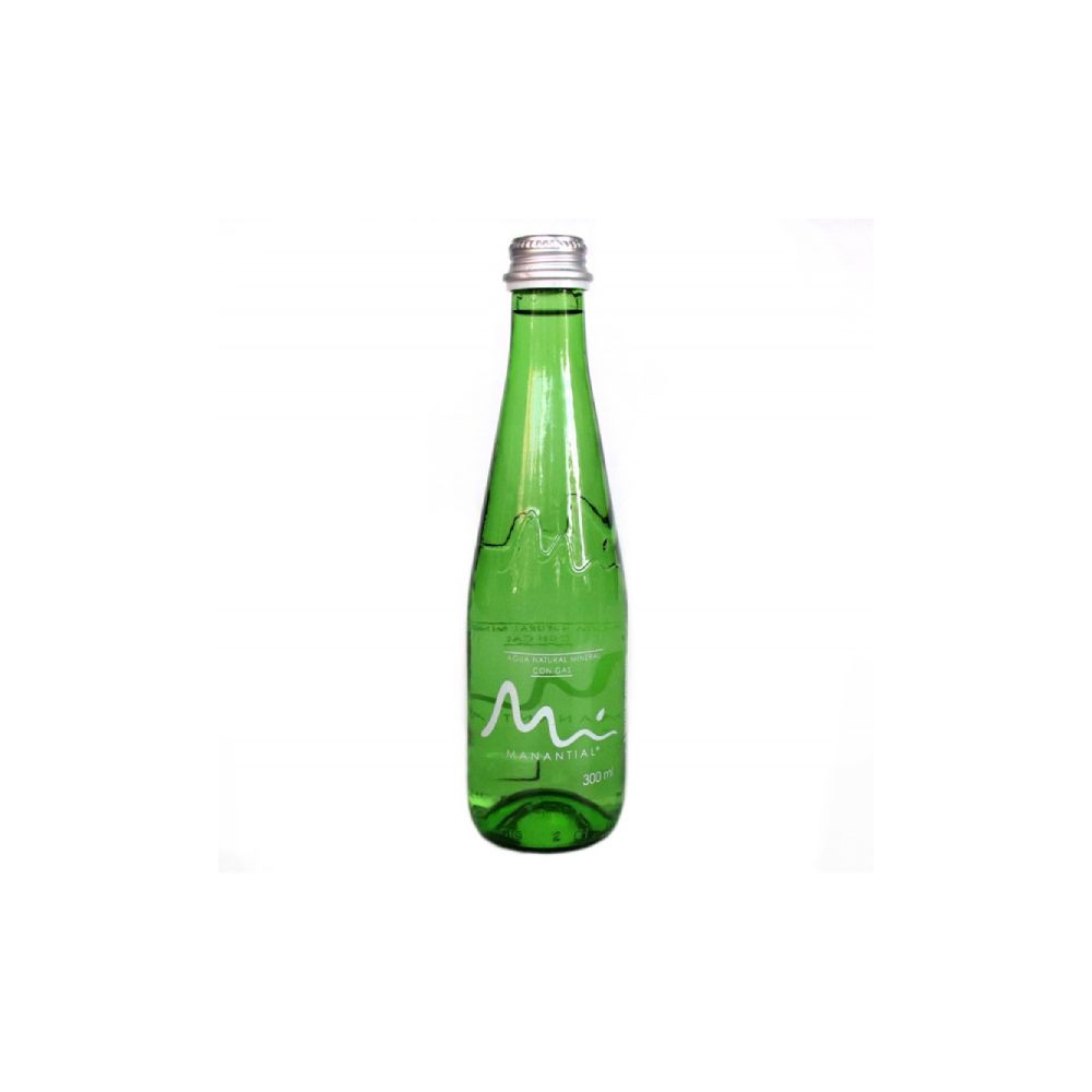 Agua con gas MANANTIAL botella vidrio (300  ml)