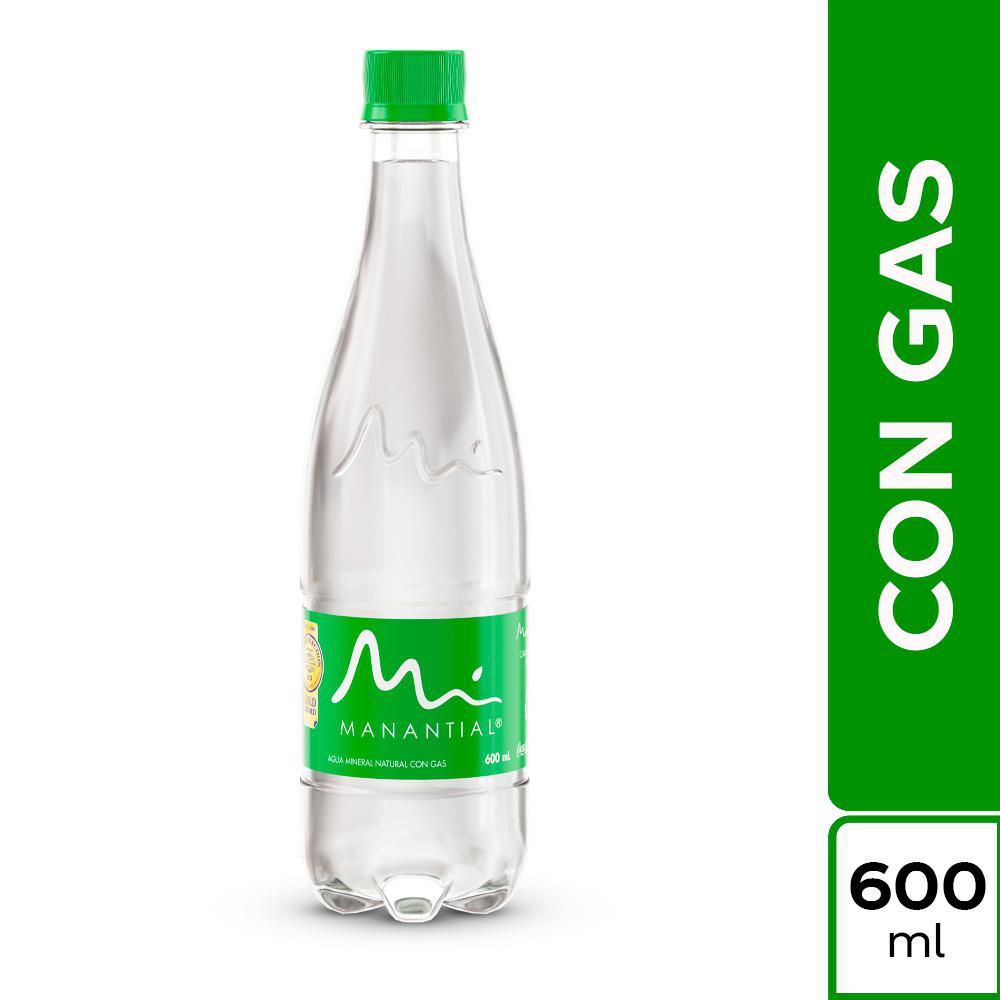 Agua con gas MANANTIAL botella (600  ml)
