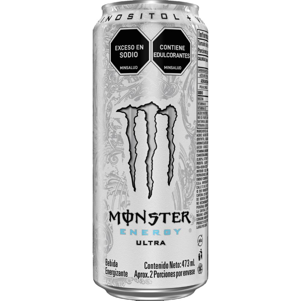 Bebida energizante MONSTER zero ultra (473 ml)